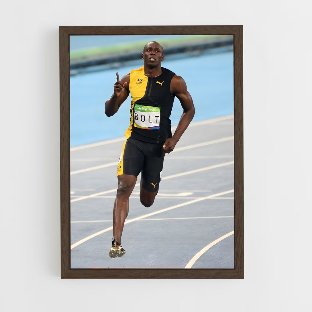 Poster L'Éclair de Sprint – affiche Athlétisme (vue 5)